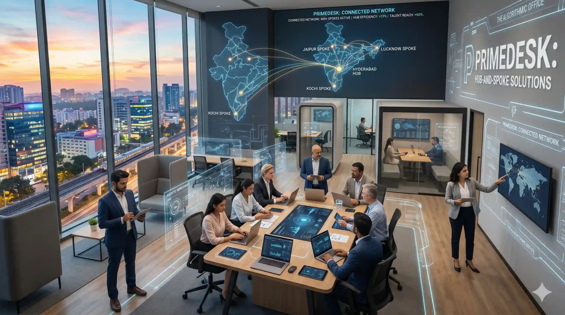 Office space locations in Hyderabad – Gachibowli, HITEC City, Financial District