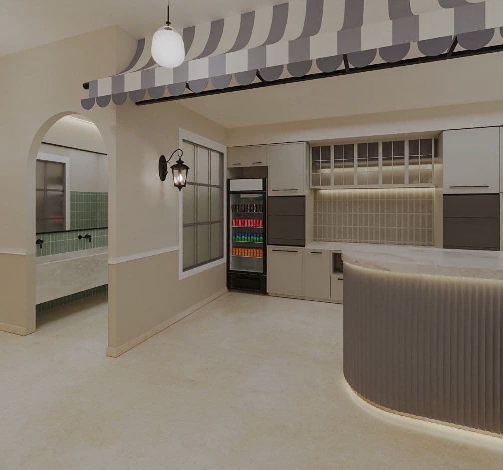 Modern workspace interior