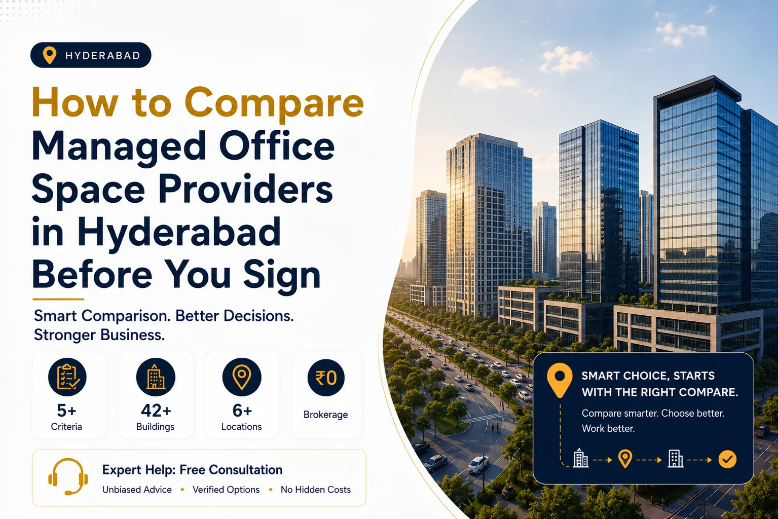 How to Compare Managed Office Space Providers in Hyderabad