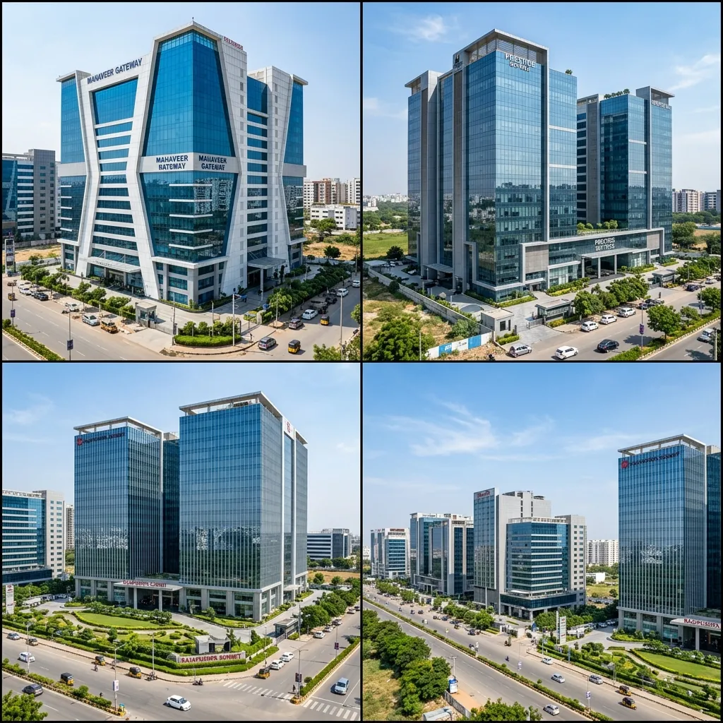 Premium and Grade A buildings in Financial District Hyderabad